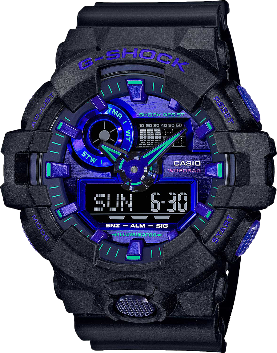 купить часы наручные часы casio g-shock ga-700vb-1a с бесплатной доставкой | Купите часы КАСИО в интернет-магазине дилера CASIO.BAZA
